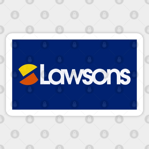 Lawsons defunct convenience store Sticker by Turboglyde